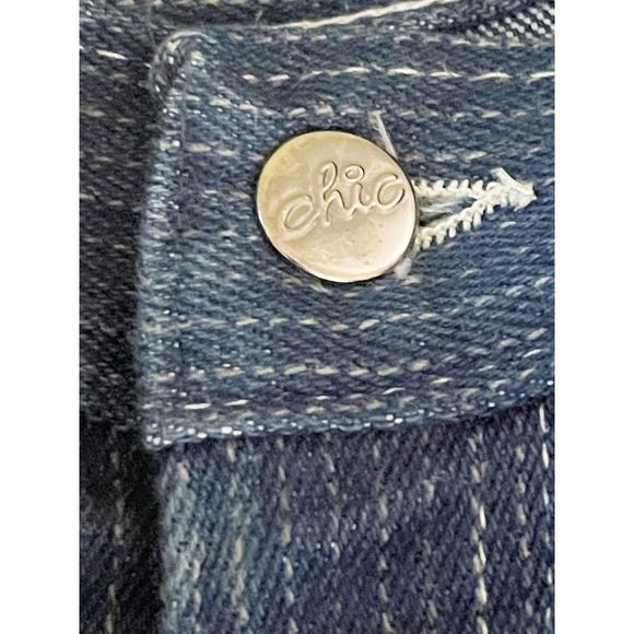 Vintage 1980s Super Skinny Striped H.I.S For Chic Jeans With Tapered Open Ankle - Picture 5 of 6